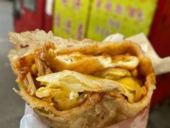 -小红车炸蛋葱油饼