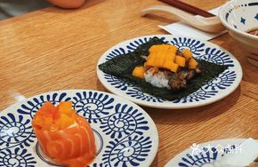 Mango Foie Gras Seaweed Wrap