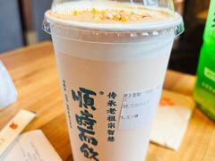 杏仁豆腐桂花茶-长春堂顺时而饮(前门店)