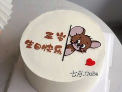 -咖咖熊蛋糕定制·英国蓝风车动物性淡奶油