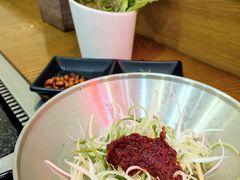 拌葱丝-韩阳王石板烤肉