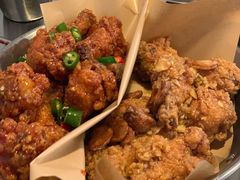 炸鸡翅一半一半-富乐满韩国正宗炸鸡韩国料理(虹泉路店)