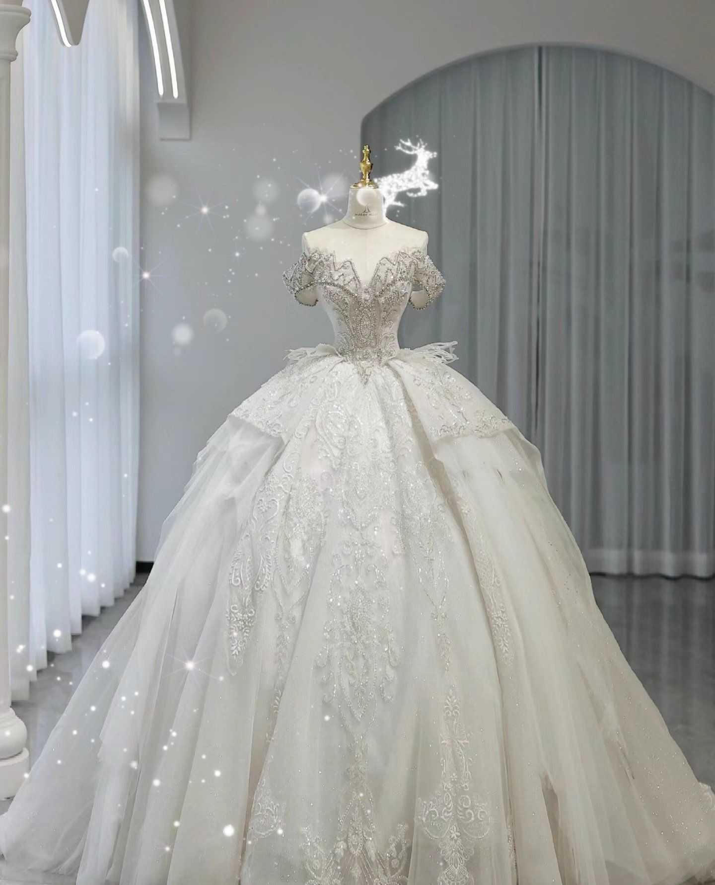 奢华白纱大公开