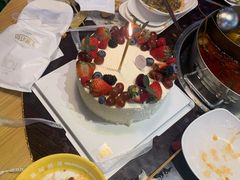 法式淡奶黄桃（草莓）蛋糕-美丽心情蛋糕(江苏路店)