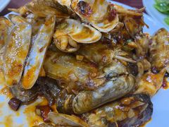 葱姜炒蛤蜊-小铜锣湾海鲜家常菜馆(河西店)