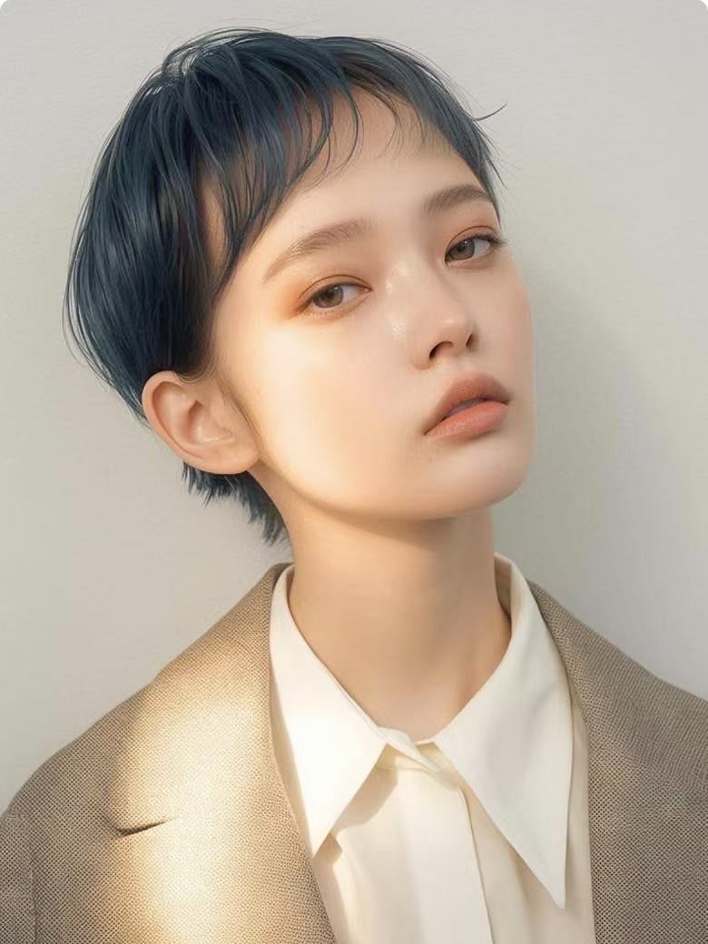 看韩女短发潮流