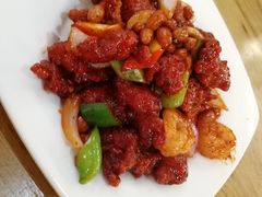 椒香虾仁爆鸡球-陈傻子餐厅(世纪都会店)