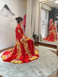 -懿沉香中式嫁衣礼服秀禾服龙凤褂马来褂旗袍总店