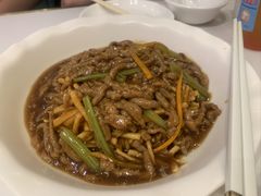 撒子牛肉丝-刘胖子家常菜·蹄花焖藕(中南店)