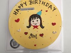 手绘娃娃款动物奶油蛋糕-艾加柒克蛋糕茶歇甜品台(春熙路店)