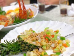 菠萝腰果绘虾仁-东豪园林海鲜酒家(南港路辅路店)