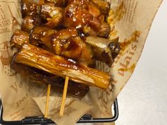 烧烤大葱烤鸡肉串-七楽·韩式欢聚餐厅 치르치르(龙泉驿万达店)