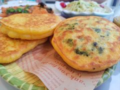 菜馅饼子-何适山庄·团餐住宿(水长城P2停车场店)