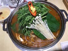 辣白菜脊骨火锅-韩香福脊骨汤锅(上杭路店)
