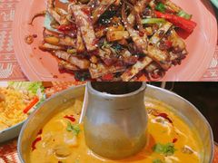 马来香辣炒鲜鱿鱼脚-大耳象东南亚风情餐厅(月湖公园店)