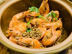 砂锅胡椒盐焗虾-乾坤饭店
