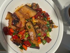 大蒜炒腊肉-东方红·湖南菜(金屿店)