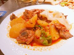 沙湾大盘鸡-西域盛宴烧烤新疆菜清真餐厅(古美店)