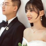 这组室内婚纱照简直是美到发光了