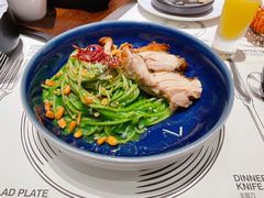 鸡肉松仁菠菜汁意面-西堤牛排(合肥之心城店)