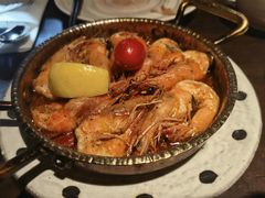 橄榄油蒜香煎虾-庐灶江南·江南菜·四合院Bistro(东直门雍和宫·原华侨宾馆店)