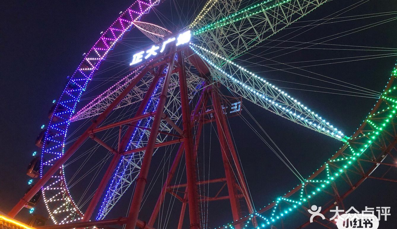 终于体验了一把正大广场的摩天轮99,哈哈哈