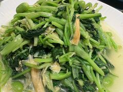 鸡毛菜豆米炒油皮-冶春茶社(官园桥店)
