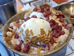 釜山年糕红豆雪花冰-安又胖韩国烤肉(美罗城店)
