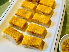 桂画黄米凉糕-华盛园卷子王农家菜水库鱼