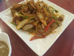 炒筋皮-清雅轩·清真菜·传统菜•融合菜(滑翔店)