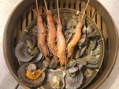 活明虾海鲜拼盘-渔小生蒸汽石锅鱼(印象城店)