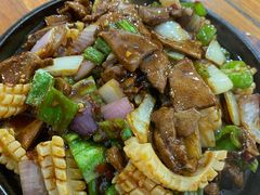 鱿鱼爆猪肝铁板-卢庄(江汉路店)