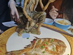 秘制烤鲳鱼-鸡毛兑糖·尚宴(鄞州水街店)