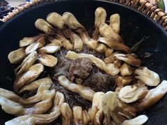 排骨豆角卷子-华盛园卷子王农家菜水库鱼