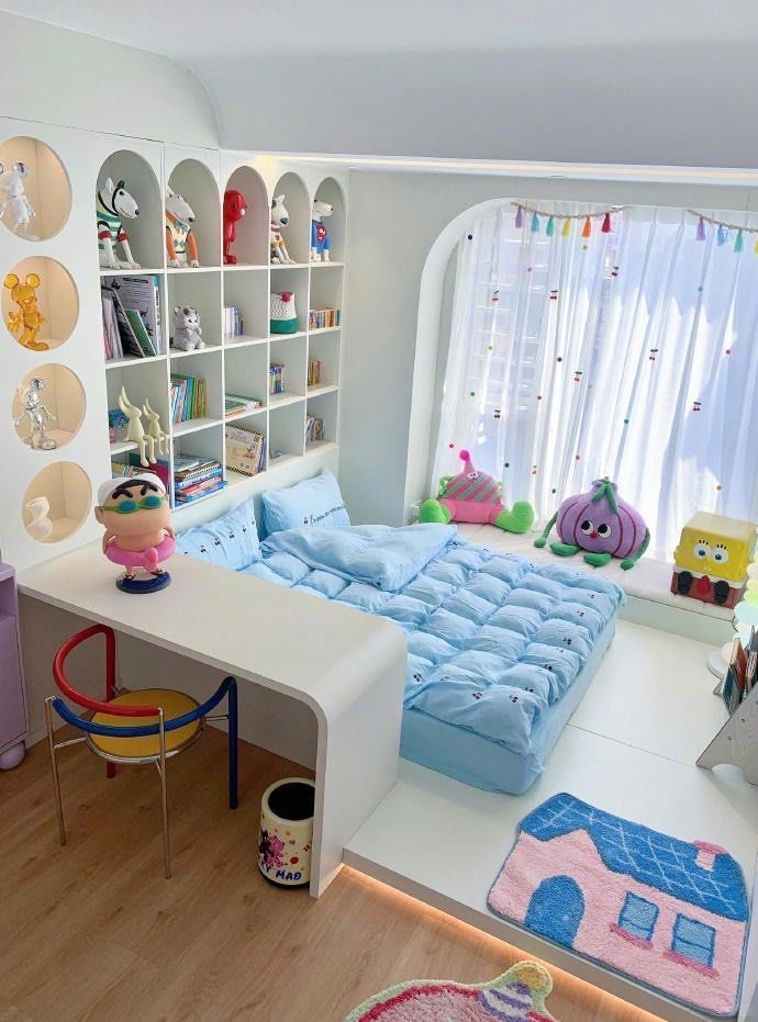 充满童趣与温馨的布置,仿佛置身于童话世界