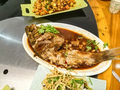 -北京龙庆四季香农家饭庄·灶台鱼·碳烤虹鳟鱼(龙庆峡店)
