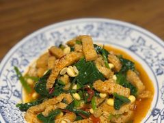 菠菜拌面筋-胖老汉新疆特色椒麻鸡(南门店)