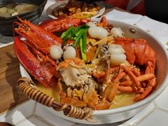 龙虾蟹海鲜面-十面欢腾·海鲜面·台式Bistro(长乐路店)