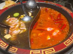 菌汤鸳鸯锅底-潮辣重庆火锅(二七万达店)