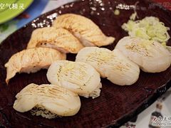 火炙帆立贝&nbsp;火炙三文鱼腩-板长寿司(海港城店)