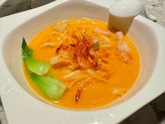 樱花虾白玉菇煮手擀面-广州文华东方酒店·江-由辉师傅主理