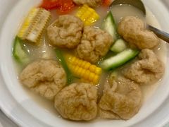 浓鸡汤三彩浸鱼腐鲜-新兴家喻酒家·羊城名宴(昌岗店)