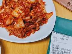 辣白菜炒五花肉-屋里家延边朝鲜族冷面(南园店)