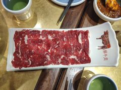 鲜牛肉-左庭右院鲜牛肉火锅(金山万达店)