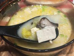 鸡汤小白菜煮榆林豆腐-西贝莜面村(近铁城市广场店)