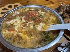 番茄竹笋鲜肉蛋汤-老鲍农家乐