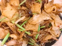 千页豆腐茶树菇炒肉-谷养元(老火车站店)