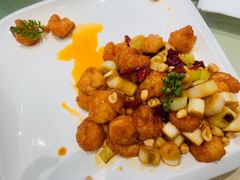 宫爆虾仁-将相和·海鲜蒸饺大连菜
