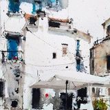 [吐]建筑水彩画，太美了叭[亲亲]