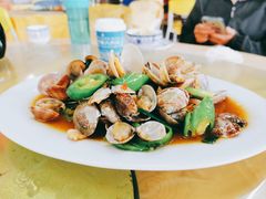 尖椒炒花甲-乡味海鲜农家菜·巽寮土窑鸡(地道美食店)